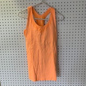 Lululemon tangerine bra turbo tank racerback Sz 6